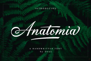 Anatomia Script: A Modern Script Typeface for Craft Creators
