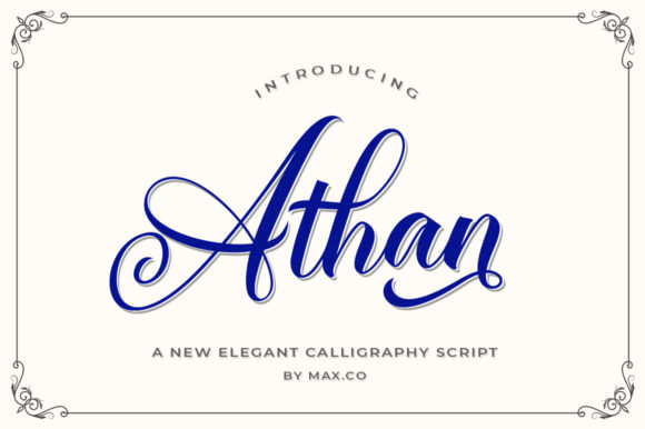 Athan Script: A Beautiful and Practical Typeface for Crafters