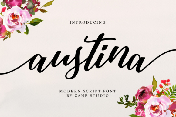 Austina Script Font: A Modern Typeface for Digital Design