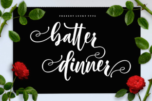 Batter Dinner Script: A Feminine Font for Modern Web Design