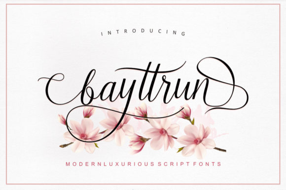 Bayttrun Script: A Modern Typeface for Editorial Elegance