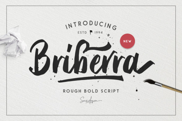 Briberra Script: A Bold Typeface for Creative Branding