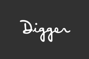 Digger Script: A Handwritten Typeface with Editorial Flair