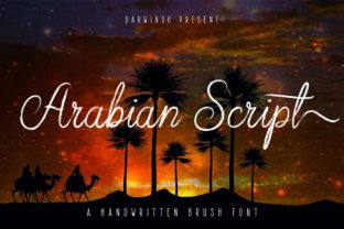 Elegant Arabian Script: A Beautiful Font for Handmade and Commercial Projects