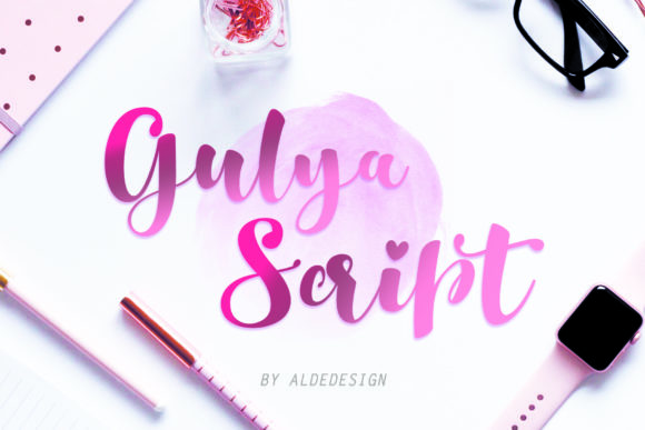 Gulya Script: A Feminine Font for Editorial Elegance