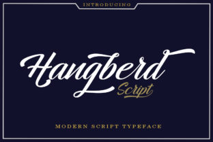 Hangberd Script: A Modern Typeface for Crafters and Product Makers