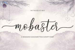 Mobaster Script: A Handwritten Typeface for Editorial Elegance