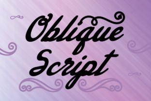 Oblique Script: A Stylish Font for Small Business Branding