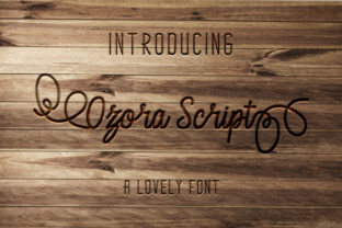 Ozora Script: A Handwritten Typeface for Crafters