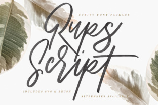 Rups Script: A Premium Typeface for Authentic Campaign Design