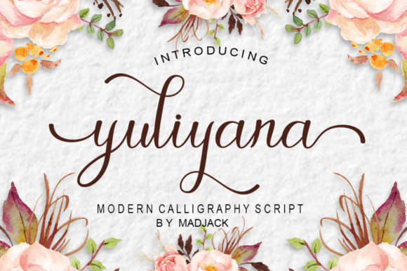 Yuliyana Script: A Beautiful Typeface for Editorial Design